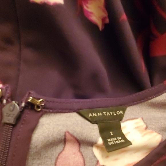 Ann Taylor Loft Midi Dress Botanical Tulip Circle - Picture 5 of 6